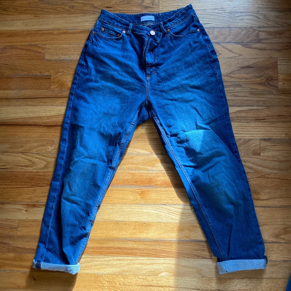 LOFT High-waisted curvy boyfriend jeans